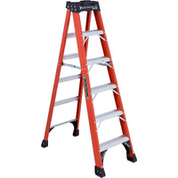 Louisville Ladder 6-Foot Fiberglass Step Ladder, 375-Pound Capacity, Fs1406Hd