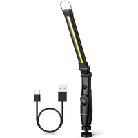 Nileboom Led Work Light,800 Lumens Foldable Rechargeable Cob Work Light With Magnetic Base& Hook, 360?Wivel Flashlight, Usb Cable For Car Repair, Home, Garage, Emergency And Outdoor Camping, 3000Mah