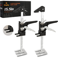 Enrykuo Labor Saving Arm Jack 2 Pack,15.5 Inch Multifunctional Furniture Lifter Jacks For Installing Cabinets And Wall Tile Height Adjuster Handheld Tool