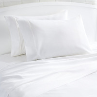 Shandreamz -100% Cotton Percale Pillowcases, 2 Pack Pillow Cases, Egyptian Cotton Feel, Soft N Breathable Pillow Covers, Light Weight Fabric, Smooth Airy Weave (White Queen/Standard, 2)