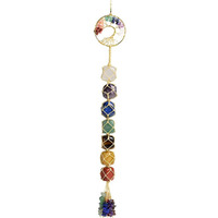 Tree Of Life Handmade 7 Chakras Stones Healing Crystals Tree Of Life Hanging Ornament For Home Decor