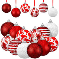 16 Pieces Valentine's Day Tree Ornaments Valentine Ornament Hanging Ornaments For Tree Valentine's Day Decoration Valentine Decorative Supplies For Party (Beauty Style, 12 Pieces)