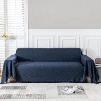 Meetsky Sofa Cover Couch Covers For 3 Cushion Couch Sofa Recliner Couch Cover L Shape Sofa Cover Sofa Slipcovers Washable Thick Couch Protector(Xx-Large: 91"" X 134"", Navy)