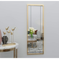 Whitebeach Hanging Door Mirror,Full Body Mirror Wall Mirror Full Length 48?16?Gold Wall Mounted Over The Door Dress Mirror Bedroom