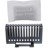 Sensorcan Absorbx Odor Filter Kit For Automatic 13 Gallon Touchless Sensor Trash Can, Includes Compartment And One Natural Carbon Deodorizer