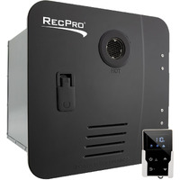 Recpro Rv Tankless Hot Water Heater  On Demand Gas Heater  Remote Control Included (Black)