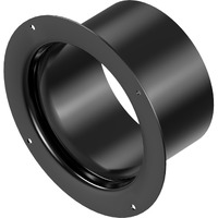 6 Inch Duct Connector, Hg Power 150Mm Plastic Straight Pipe Flange For 6"" Ducting Pipes Hoses Heating Cooling Hvac Ventilation Use, Black