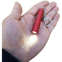 Nitefox Bright Keychain Flashlight K1,High Bright 150 Lumens,As Small Flashlight Lantern Candle Camp Lamp Waterproof Torch For Edc,Reading,Sleep,Dog Walking,Camping,Hiking (Red)