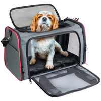 Goopaws Soft-Sided Kennel Pet Carrier For Small Dogs, Cats, Puppy, Airline Approved Cat Carriers Dog Carrier Collapsible, Travel Handbag & Car Seat