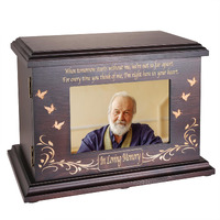 Cremation Memorial Urns For Human Ashes Adult Male Female, Wooden Picture Frame Urns Box And Casket For Ashes Men Women Child, Burial Funeral Urns For Ashes, Holds Up To 250 Lbs