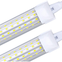 (6-Pack) 4Ft Led Shop Light Fixture, 55W 6000K Cold White 7500Lm Super Bright T8 Integrated Led Tube, 4 Rows Linkable Shop Lights, T8 Led Tube Lights, 4 Led Shop Lights With Plug