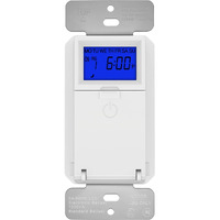 Topgreener Digital Astronomic Timer Switch, 7-Day Programmable Sunrise Sunset Timer For Lights, Fans, & Motors, Single-Pole Or 3-Way, Neutral Wire Required, Ul Listed, Tgt01-Hn-W, White