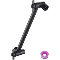 12 Inch Shower Head Extension Arm Oil Rubbed Bronze.Solid Brass Adjustable Shower Arm Extension. Lower Or Raise Any Rain Or Handheld Showerhead To Your Height & Angle - Universal Connection