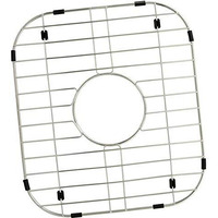 Monsinta Kitchen Sink Grid And Sink Protectors, Stainless Steel Sink Grids For Bottom Of Kitchen Sink, 12 5/8'' X 14 5/16'' With Center Drain For Double Sink Bowl