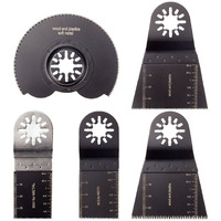 5 Pcs Metal/Wood Universal Quick Release Oscillating Saw Blades, Cbtone Mixed Multitool Saw Blade Set For Dewalt, Fein Multimaster, Black & Decker,Bosch Craftsman And More