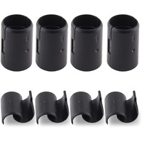 Jersvimc 36 Pair(72 Piece) 3/4 Inch Wire Shelf Lock Clips, Shelving Plastic Clips Replacement Sleeve Shelf Clips For Wood Metal Wire Shelving Post Pole