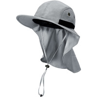 Neck Flap Sun Hat With Wide Brim - Upf 50+ Hiking Safari Fishing Caps For Men And Women, Perfect For Outdoor Adventures