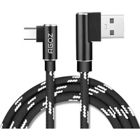 Usb C Cable Agoz 6Ft Right Angle Fast Charger 90 Degree Cord Compatible With Samsung Galaxy Note 20 10, A02S A03S A13 A14 A21 A23 A24 A51 A52 A53 A54 S23 S22 S21, Motorola Edge+,Moto G Stylus Power Z4