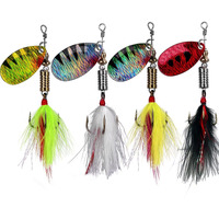 Thkfish Spinner Baits Fishing Spinners Spinnerbait Trout Lures Fishing Lures For Bass Trout Crappie B-1/7Oz 4Pcs