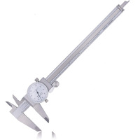Clockwise Tools Ddlr-0805 Pro Dial Caliper 0-8 Inch Double Shock Proof Stainless Steel Body Sae Measuring Tool