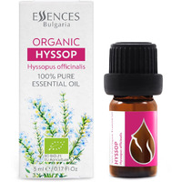 Essences Bulgaria Organic Hyssop Essential Oil 1/6 Fl Oz  5Ml  Hyssopus Officinalis  100% Pure And Natural  Undiluted  Therapeutic Grade  Family Owned Farm  Steam-Distilled  Non-Gmo  Vegan