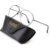 Cyxus 2023 Aviator Glasses Stylish Blue Light Blocking Eyeglasses Computer Metal Frame Eyewear For Women And Men T08