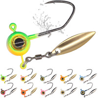 Crappie-Jig-Heads-Kit-With-Underspin-Jig-Head-Spinner-Blade, Crappie Lures And Jigs For Crappie Fishing Jigs - 30 & 50 Pack, 1/8, 1/16, 1/32 Oz