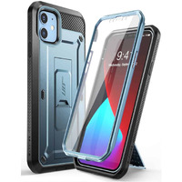 Supcase Unicorn Beetle Pro Series Case For Iphone 12 Mini (2020 Release) 5.4 Inch, Built-In Screen Protector Full-Body Rugged Holster Case (Cerulean)