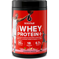 Six Star Whey Protein Powder Whey Protein Plus Whey Protein Isolate & Peptides Lean Protein Powder For Muscle Gain Muscle Builder For Men & Women Strawberry Smoothie, 1.8 Lbs, Package Varies