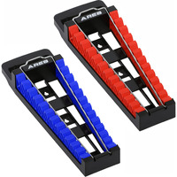 Ares 62043 - 2-Piece Wrench Rack Set With Locking Bar - Sae Rack Holds 1/4-In To 1-1/4-In Sizes - Metric Holds 6 To 30Mm Sizes - Locking Metal Clip Secures Wrenches
