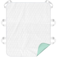 Mildplus Washable Bed Pads With 6 Sturdy Handles 3436 Extra Large Reusable Underpads 4-Layers Leakproof Chucks Pads Washable For Incontinence (Green,1 Pack)