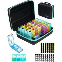 Monthly Pill Organizer 3 Times A Days , Friwole Medicine Organizer Box With Portable Hard Shell And Pill Cutter , 31 Day Pill Box With Monthly And Weekly Stickers