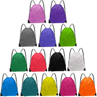 Grneric Drawstring Bags Bulk 14 Pcs Drawstring Backpack Bulk Cinch Bag Sackpack For Men Women Gym 14 Colors