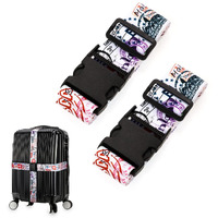 Adjustable Travel Luggage Strap Suitcase Belt Travel Bag Accessories 1.96 In W X 6.4 Ft L (Color 4)