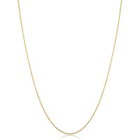 Kooljewelry 10K Yellow Gold Rope Chain Pendant Necklace (0.7 Mm, 14 Inch)