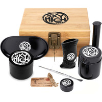 Sky High Dream Smell Proof Wooden Storage Box With Lock And Key - Odorless Portable Storage Case For Accessories - Includes Lock And Key, Storage Jar And Tube, Tray, Resealable Bag, And More