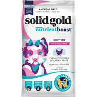 Solid Gold Nutrientboost Mighty Mini Small Breed Dog Food - Dry Dog Food Made With Real Chicken For Any Toy Breed - Grain & Gluten Free Recipe For Gut Health & Sensitive Stomach Support - 3.75 Lb Bag
