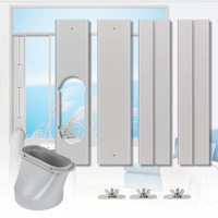 Portable Air Conditioner Window Kit, Adjustable Vertical/Horizontal Sliding Window Kit Plate For Ac Unit, Ac Window Vent Kit, Ac Window Seal Suitable For 5.9?Ac Exhaust Hose