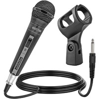 5 Core Premium Vocal Dynamic Cardioid Handheld Microphone Unidirectional Mic With 16Ft Detachable Xlr Cable To  Inch Audio Jack And Onoff Switch For Karaoke Singing Pm 757(D0102H71Jm6)