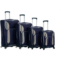 4Pc Impact Spinner Luggage Set - Navy