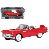 1956 Ford Thunderbird Soft Top Green 1/24 Diecast Car Model By Motormax