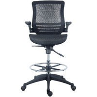 Harwick Evolve All Mesh Heavy Duty Drafting Chair - Dark Knight Edition