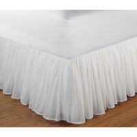 Cotton Voilewhitebed Skirt 18Full, White