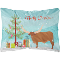Caroline's Treasures Bb9190Pw1216 Ankole-Watusu Cow Christmas Outdoor Canvas Pillow