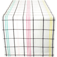 Dii Color Pop Plaid Table Runner