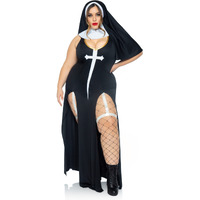 3 Pc Sultry Sinner, Includes D - 3X-4X / Blk/White