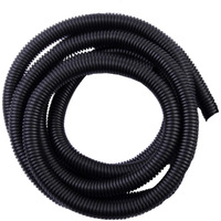 Gardner Bender Flx-3810T Split Flexible Electrical Tubing, ? Inch X 10 Ft, Corrugated Wire Loom, 1 Pk, Uv Resistant Black