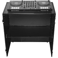 33"" Wide X 36"" Tall Black Two-Tier Dj Fold-Out Stand