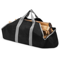 Stanbroil Canvas Firewood Carrier Bag, Durable Firepalce Log Tote With Handles For Wood Fire Stove, Outdoor Camping