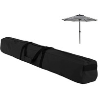 Bicherub Umbrella Storage Bag 67 Inch Umbrella Carry Bag Beach Umbrella Storage Bag Oversized Patio Hammock And Steel Stand Storage Bag,Black